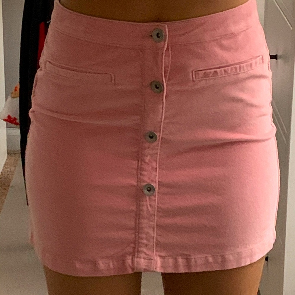 Pink Corduroy skirt